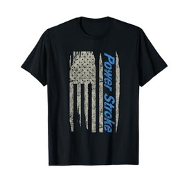 Power Stroke American Flag T-Shirt