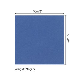 QUARKZMAN 25 Sheets Origami Paper, 5 cm x 5 cm, Double-Sided Square Folding Paper, 70 g/m², Small Origami Paper Squares for Crafts, Project, Gift, Decoration, Navy Blue