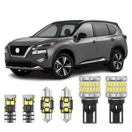 AENVTOL 11 Pieces Interior LED Light Kit + Back Up Bulb Reverse Lights for Nissan Rogue 2021-2024 White LED Backup Light + Interior Bulb Package, Install Tool