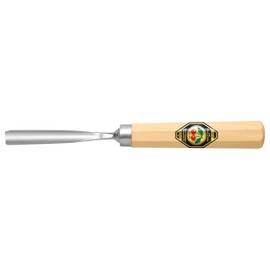 Kirschen 3210002 10 Cut Straight Chip Carving Tool with Handle, Beige/Silver, 2 mm