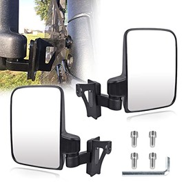 Ranger Side View Mirrors, UNIGT Side Mirror Compatible with 2018-2022 Polaris Ranger 1000XP with No Door/Netting Door/Soft Door/Half Door, NOT FOR USE WITH FULL FACTORY DOORS