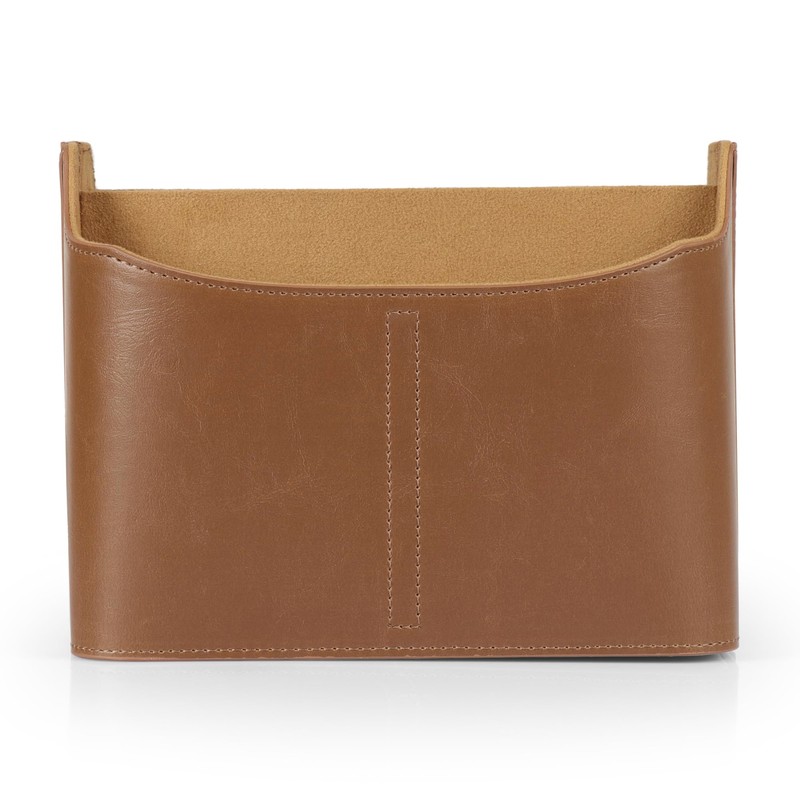 LONDO Leather Remote Control Organizer and Caddy with Tablet Slot