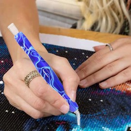 Diamond Painting Pen,Diamond Art Pen,Resin Diamond Painting Pen Kit Tool Accessories Stylus Drill Pen for Diamond Painting Nail Art Cell Phone Decoration Diamond Art Blue