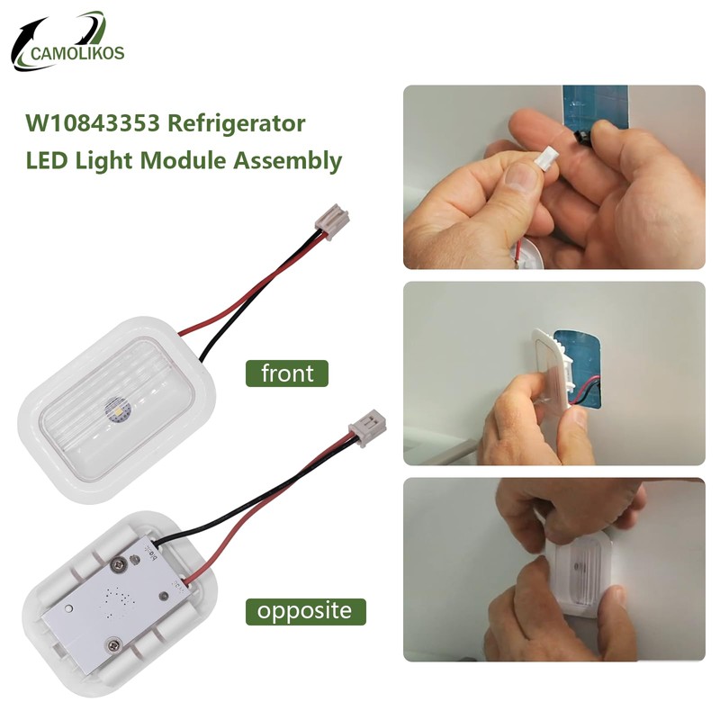 3 Pack W10843353 W11205083 W10695459 Light Bulb Compatible with Whirlpool