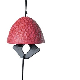 Oavand Japanese Sakura Ball Traditional Lucky Small Wind Chimes for Outside, Iwachu Cast Iron Bless Temple Wind Bell Memorial and Sympathy Wind Chimes Indoor Garden Bell, Patio, Balcony Pink