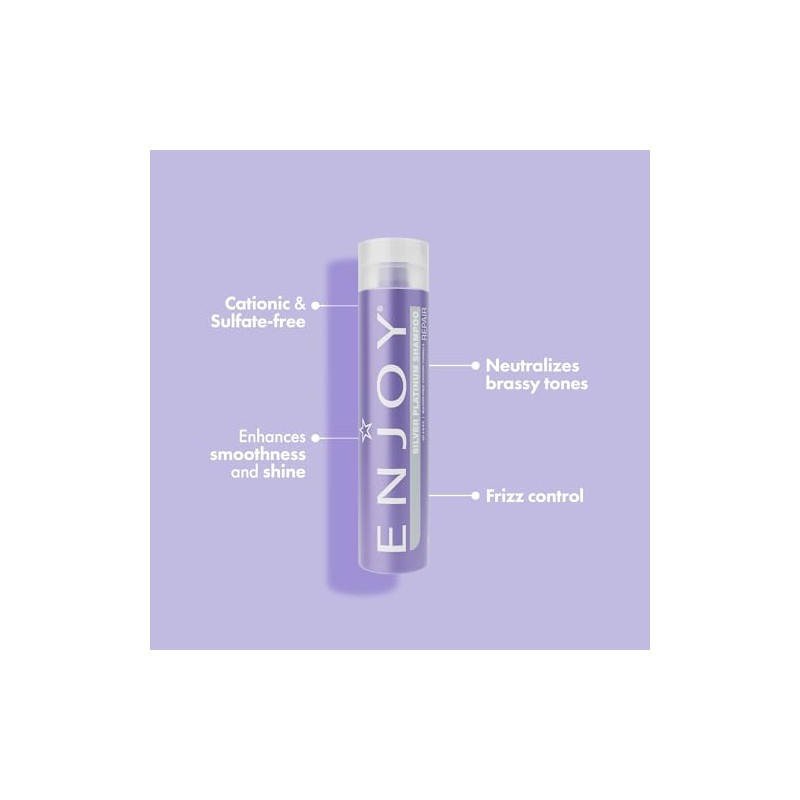ENJOY Silver Platinum Shampoo 10.1oz 300ml