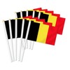 10 PCS Belgium Handheld Small Flag, Belgians Hand held Mini