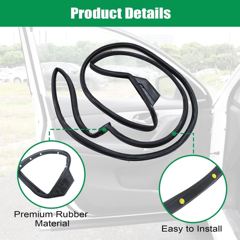FZJDSD Door Rubber Seal Compatible with Nissan Sentra 2013-2019 Replace