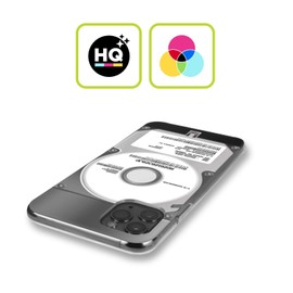 Head Case Designs Silber Hard Disk Drives Soft Gel Handyhülle Hülle kompatibel mit Realme 7i / C17