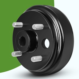 Golf Cart Drum Brake for EZGO TXT 1991-up with 4 Cycle Gas Engines, 30 Teeth Splines Brake Hub Drum 21807-G1 21807G1 1 Pack