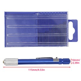 Joyangy 21pcs Metric Micro Drill Bit Set with Mini Pin Vise, Precision Hss Twist Mini Drill Bits, 0.3~1 mm Hand Tool Drill Bits for Wood Jewelry Carving Drilling DIY