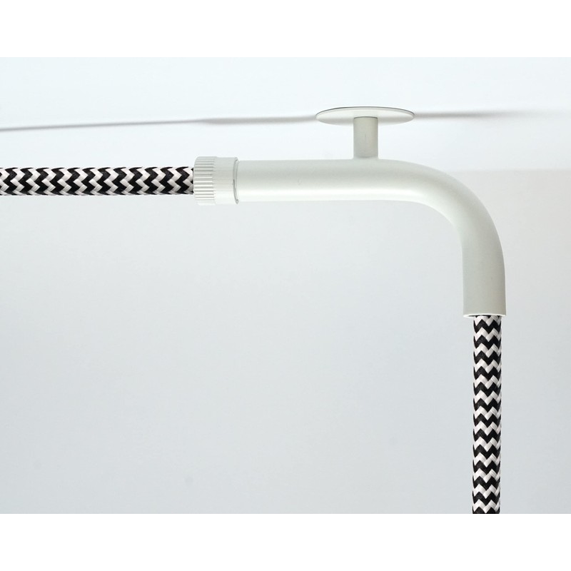 Cable Holder Lamp White Metal | Tight Cable - No