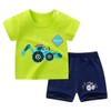 SUPFANS Camisetas y pantalones cortos de dinosaurio para bebés y