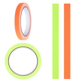 CIATBYYJ Fluorescent Spike Tape-1/2 inch x 11 Yards,Spike Tape Set,2 Bright Colors,Multipurpose Neon Gaffer Tape Stage Marking, Party and Art Crafts DIY Projects(Yellow + Orange)