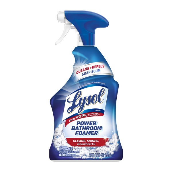 Lysol Power Bathroom Foamer Spray, 22 Fl Oz (Pack of 4)