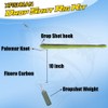 Drop-Shot-Rigs-for-Bass-Fishing-Soft-Plastic-Lures-Worm Fishing Hooks, 4.5 inch Rubber Worms, Wacky Worms, Straight