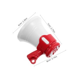 Kisangel 2pcs Handheld Mini Megaphone Keychain for Clear Sound Horn Portable Loud Speaker for Announcements Cheerleading DIY Projects and Party Favors