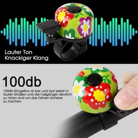 Children's Bicycle Bell for Children Girls Boys Adults 120 dB Mini Loud Bicycle Bell for Bicycle, Scooter, Tricycle, Children's Bike, Children's Bike, Mountain Bike - Bicycle Accessories