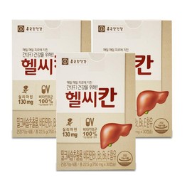 Chong Kun Dang Health Healthy Khan 750mg x 30 capsules Milk Thistle 3 boxes Ss 1 unit / 종근당건강 헬씨칸 750mg x 30캡슐 밀크씨슬 3박스 Ss 1개