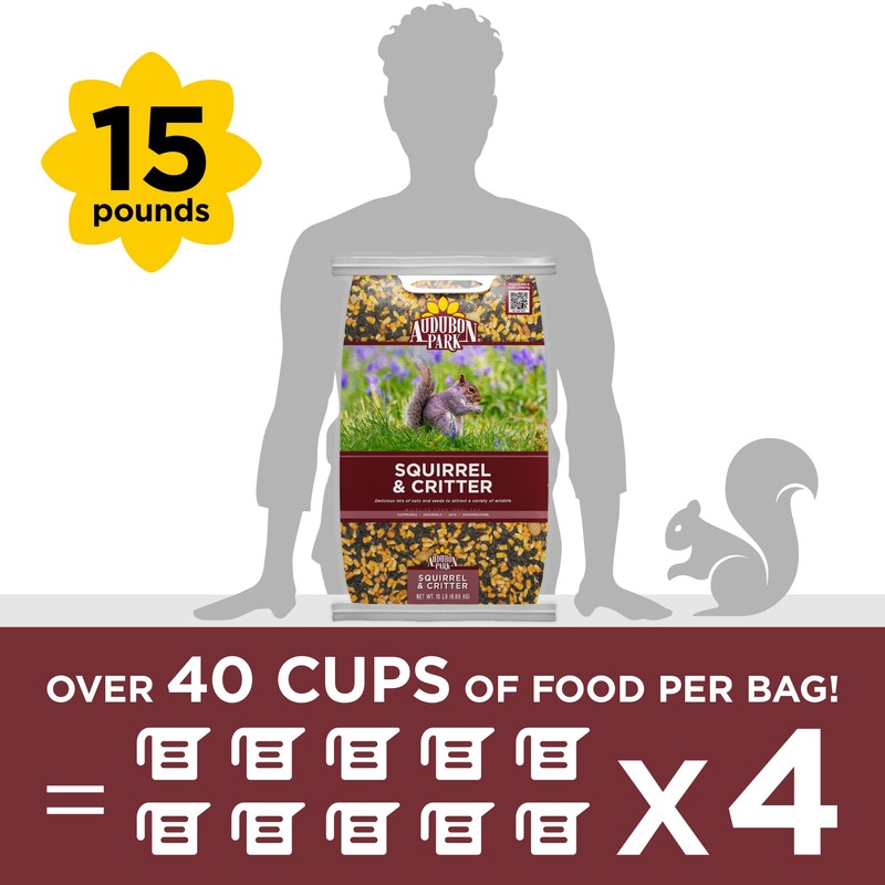 Audubon Park Squirrel & Critter Food, 15-lb. Bag