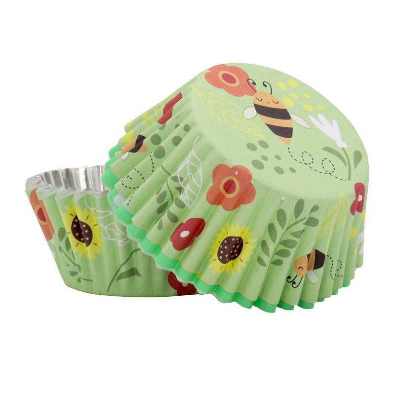 PME Foil Lined Cupcake Cases - Bees, Pack of 30