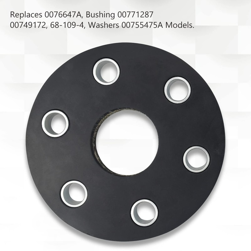 Haiouus 00762215 Ro-tary Cutter Flex Coupler Rubber Pad/Disc Kit, Compatible