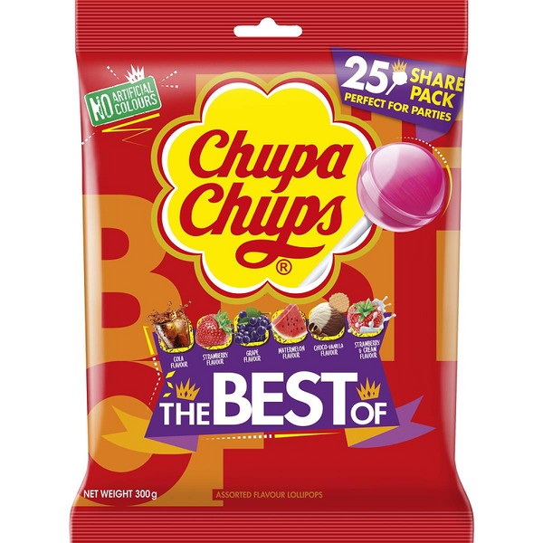 Chupa Chups Lollipops Best Of 25 pack