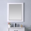 Altair Design Maribella 28" Rectangular Bathroom Wood Framed Wall Mirror