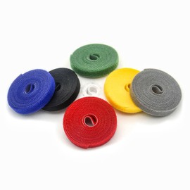 IFNOW Hook-and-Loop Cable Ties Reusable Fastening Tape Double-Sided Cable Management Tape Strength and Durability 0.4''/Width (Total 229.6FT, Width 0.4in)