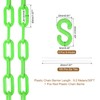 sourcing map Plastic Chain 30 FT/9.2 M, Safety Chain Green
