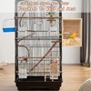 Parakeet Nesting Box Transparent Design, Natural Wood Bird Nest Breeding