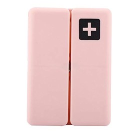 Oumefar Pastillero magnético con diseño magnético único pastillero semanal Pastillero organizador diario para tornillo de sujeción (rosa)