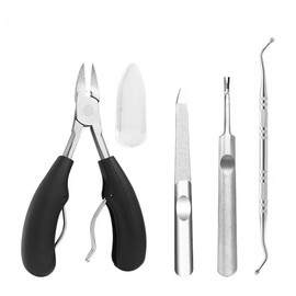 FsGrg Nail Clipper Set, Compatible with Rolled and Ingrown Toenails, For Hard and Thick Nails, Anti-Slip Design, For Both Hands and Feet, Multifunctional Nail Clipper Set, For Treated Toenails