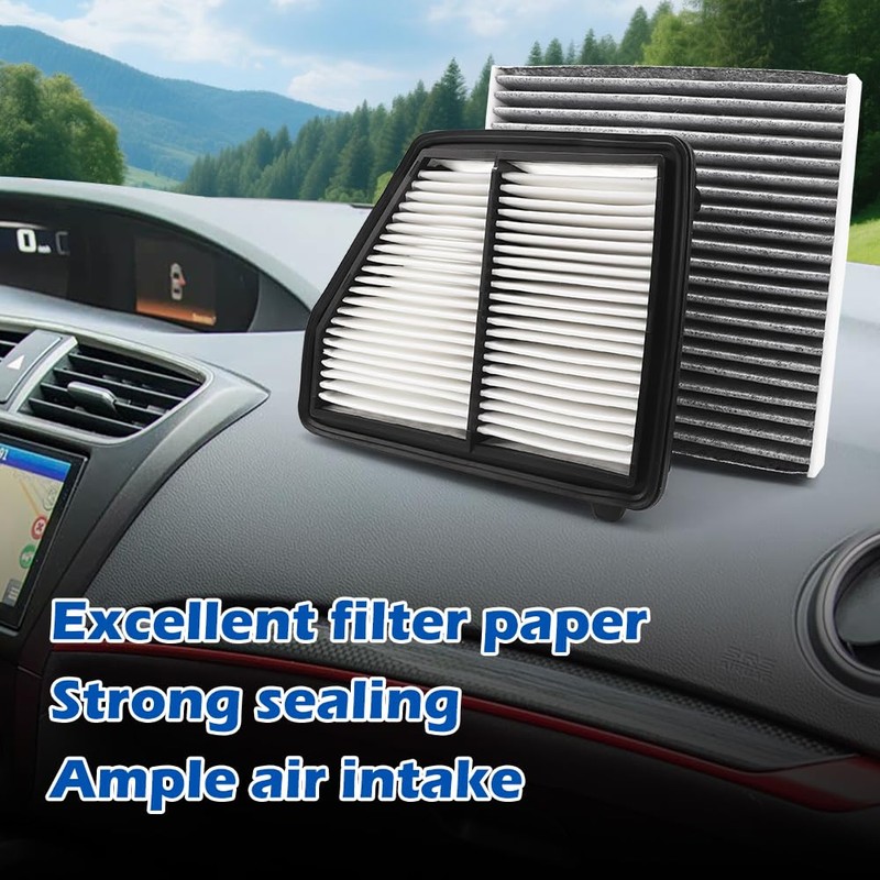 CA12051 CF11182 Engine and Cabin Air Filter Set with Activated