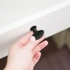 12 Pack Black Round Cabinet Hardware Knobs 1.18 Inch Flat