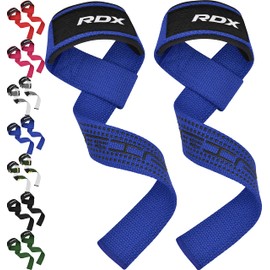 RDX Lifting Straps Strength Training Lifting Straps, 60 cm Long Professional Gym Bodybuilding Deadlift Weight Lifting Accessories, 5 mm Padded Wrist Protection Handle, Fitness Powerlifting Deadlift