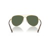 Vogue Eyewear Men's VO4290S Aviator Sunglasses, Gold/Dark Green Polarized, 60