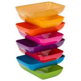 Betzold - Material Tray Set Made of TreeNside Material 6 Pieces - Craft Bowls Plastic Bowls Nursery