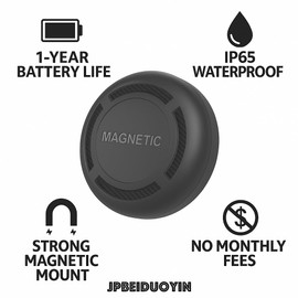 Mini GPS Tracker for Vehicles – Google Findhub Enabled, No Monthly Fee, Hidden Magnetic Waterproof Tracking Device for Vehicle, Trailer, Toolbox, Asset (Android Tracker)