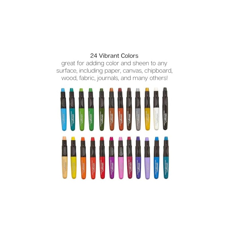 KingArt Studio - Juego de 24 varillas de gel mixtas