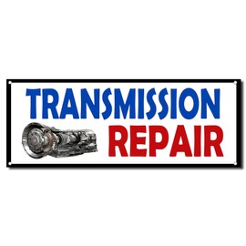 Transmission Repair Auto Car 13 oz Vinyl Banner Sign w/Metal Grommets 2 ft x 4 ft