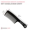 Elexacare Curl Comb, Wide Toothed (approx. 24 cm) - Handgrip,
