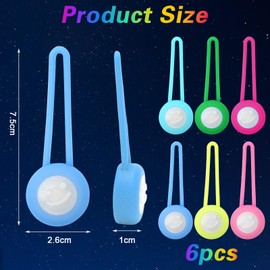 Gohytal LED Flashing Light School Bag, Pack of 8 LED Reflectors