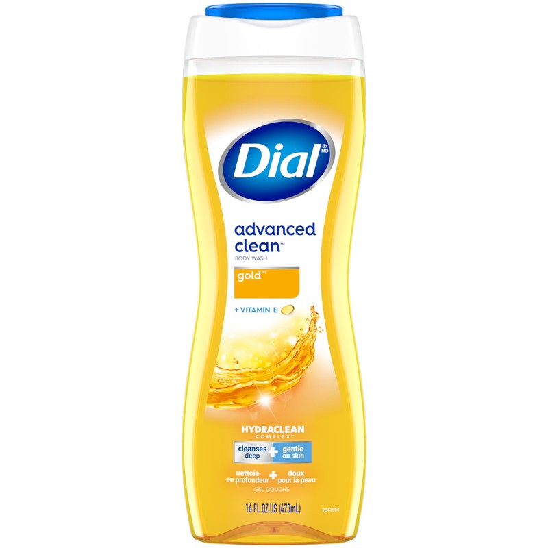 Dial Body Wash, Advanced Clean Gold, 16 fl oz, Pack