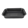 Roast Pan with Rack Rectangle Broiling Pan Carbon Steel Iron