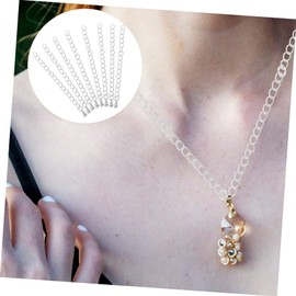 Operitacx 40 Pcs Bracelet Extender Trendy Necklaces Extenders Sterling Silver Chains Beaded Necklaces Stylish Extension Chains Charms for Bracelets Accessories 14k Gold Closing Buttons