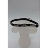 Rainbow St Benedict fig black string macrame adjustable bracelet