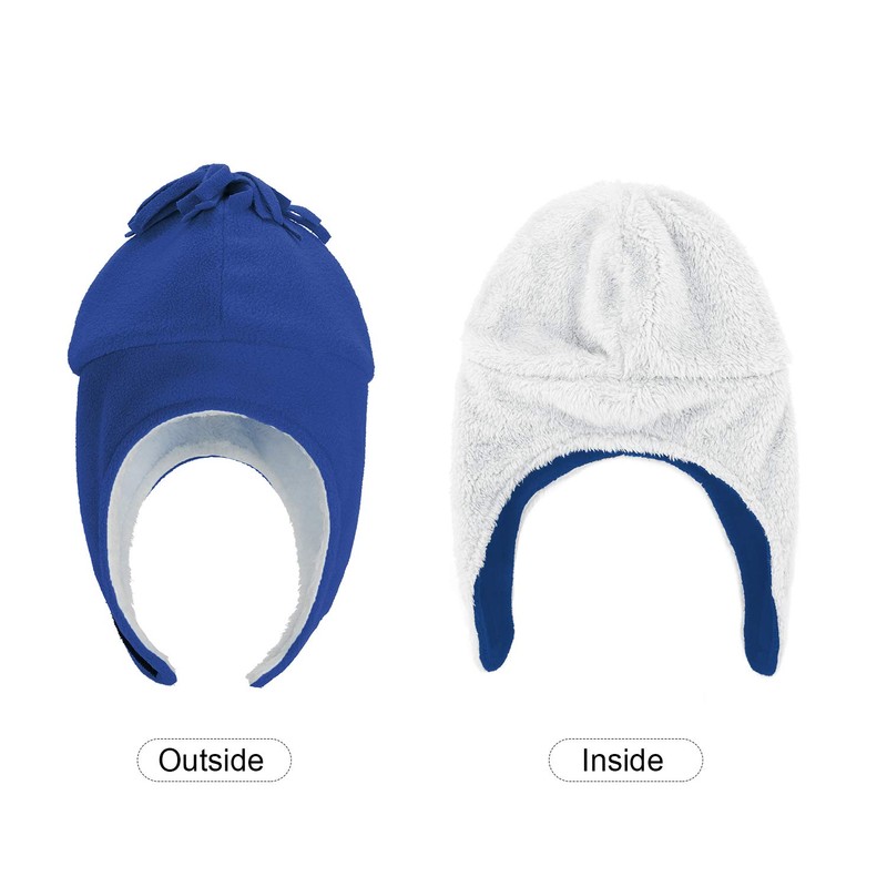 Zando Baby Boy Sherpa Lined Warm Fleece Pilot Hat Infant