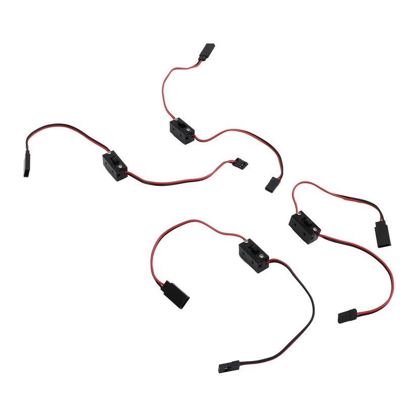 4Pcs RC JR Style Power On Off Switch Versatile Sturdy