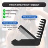 2-in-1 Folding Pocket Comb for Men - Fine Tooth &